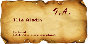 Ilia Aladin névjegykártya